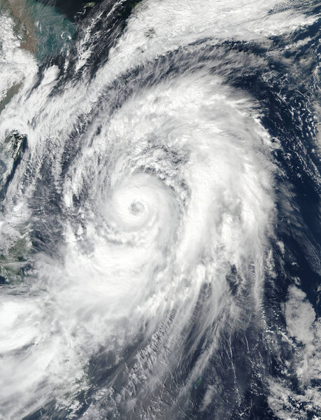 Typhoon Lan in the western Pacific. Elements of this image furnished by NASA.