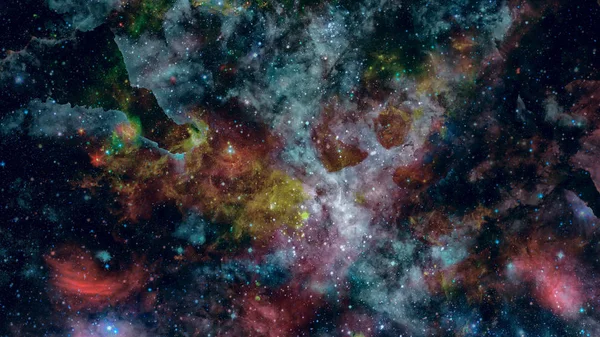 Champ stellaire et nébuleuse dans l'espace. Éléments de cette image furn — Photo