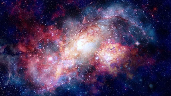 Nebula ve sarmal galaksiler uzayda. Bu görüntünün elementleri NASA tarafından desteklenmektedir.