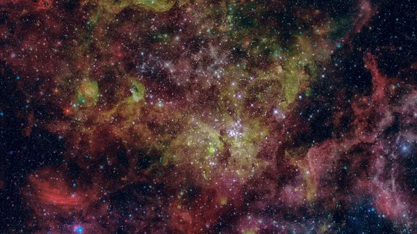 Supernova med glödande nebulosa. Delar av denna bild tillhandahålls av NASA — Stockfoto