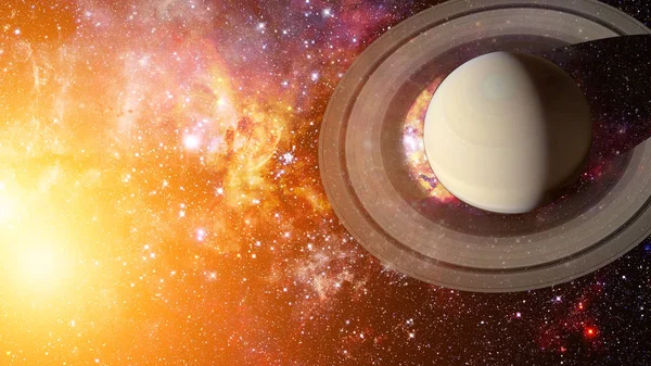 Saturn and his ring system. Elements of this image furnished by NASA.