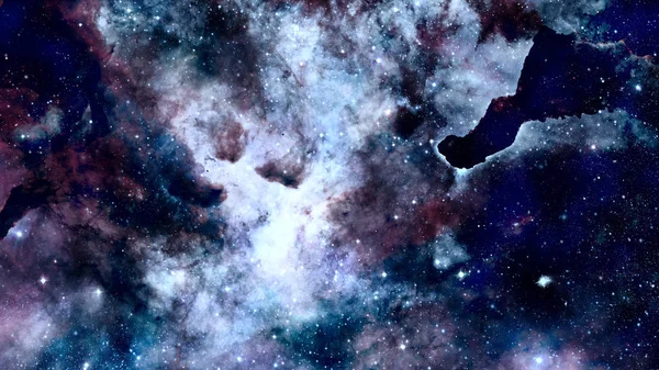 Universum fyllt med nebula och galaxy. Delar av denna bilden f — Stockfoto