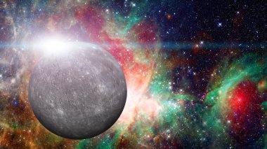 Merkür gezegeni. Bu görüntünün elementleri NASA tarafından desteklenmektedir.