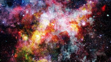 Patlama süpernovası. Parlak Nebula. Bu görüntünün elementleri NASA tarafından desteklenmektedir