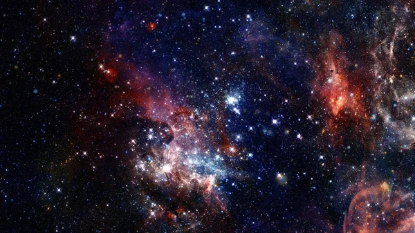 Kozmik galaksi arka planında nebula var. Bu görüntünün elementleri NASA tarafından desteklenmektedir. — Stok fotoğraf