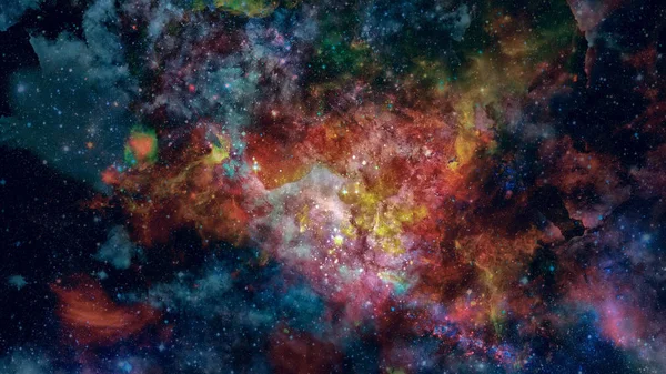 Klein deel van een sterrenveld. Elementen van deze afbeelding geleverd door NASA. — Stockfoto