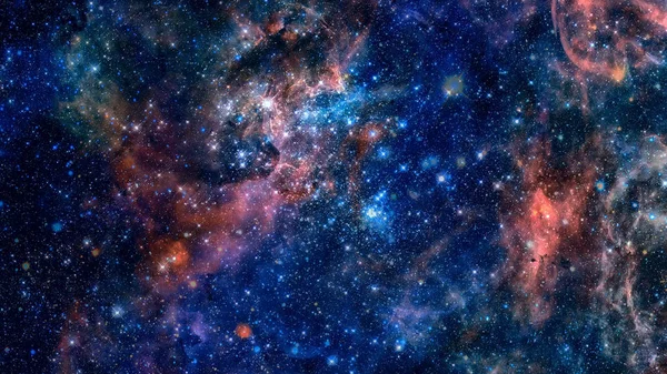 Kosmisk galax bakgrund med nebulosa. Delar av denna bild tillhandahålls av NASA. — Stockfoto