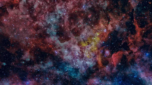 Σύνθεση νεφελωμάτων και αστεριών. Στοιχεία αυτής της εικόνας που παρέχονται από τη NASA. — Φωτογραφία Αρχείου