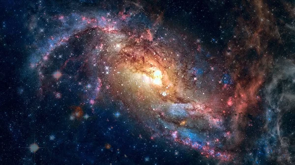 渦巻銀河の創造的な背景。NASAによって提供されたこの画像の要素. — ストック写真