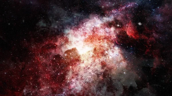 Uzayın derinliklerinde gaz bulutu. Bu görüntünün elementleri NASA tarafından desteklenmektedir. — Stok fotoğraf