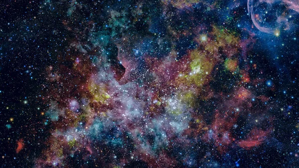 Färgade moln i nebulosan. Delar av denna bild från Nasa. — Stockfoto