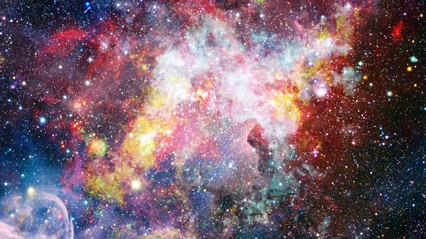 Colored clouds in nebula. Elements of this image furnished by NASA. — Stock Photo, Image