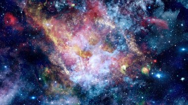 Kozmik sanat, bilim kurgu duvar kağıdı. Bu görüntünün elementleri NASA tarafından desteklenmektedir.