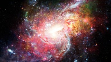 Uzayın derinliklerindeki Starfield. Bu görüntünün elementleri NASA tarafından desteklenmektedir