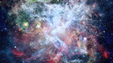 Derin uzayda nebula ve yıldızlar. Bu görüntünün elementleri NASA tarafından desteklenmektedir