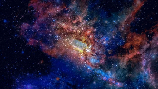 Parlayan sarmal galaksi. NASA tarafından desteklenen bu görüntünün elementleri. — Stok fotoğraf