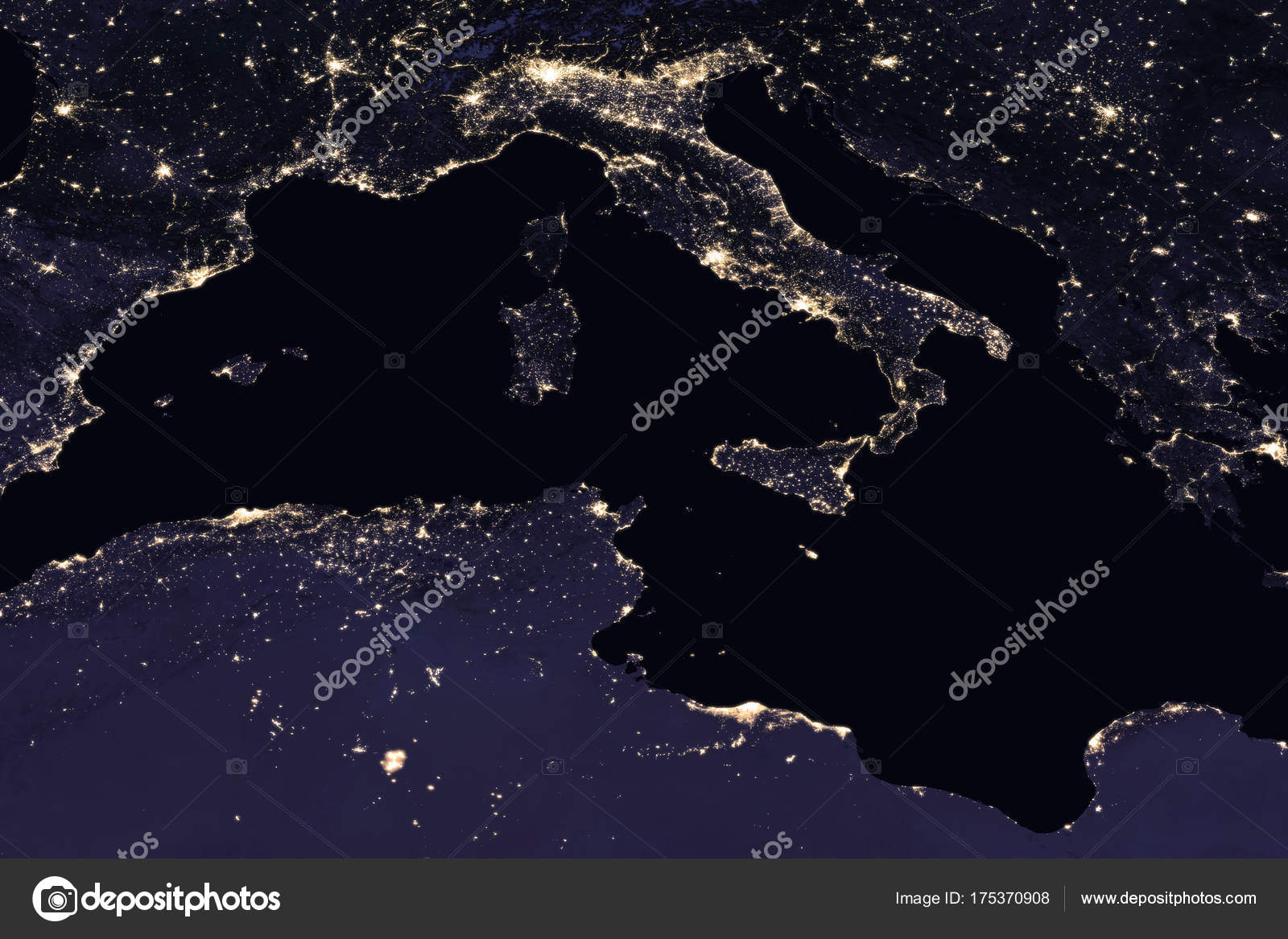 city lights on world map europe elements of this image are furnished by nasa photo by nasaimage
