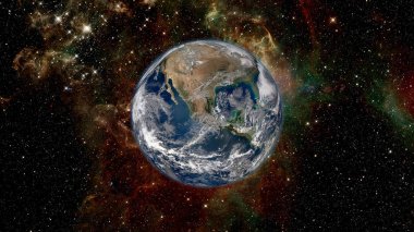 Dünya gezegeni. Bu görüntünün elementleri NASA tarafından desteklenmektedir