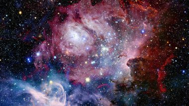 Derin uzay. Yüksek çözünürlüklü yıldız alanı arka plan. Nasa tarafından döşenmiş bu görüntü unsurları.