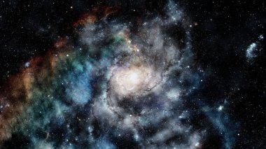 Patlama süpernovası. Parlak Yıldız Nebulası. Uzak galaksi. Soyut görüntü. Bu görüntünün elementleri NASA tarafından desteklenmektedir.