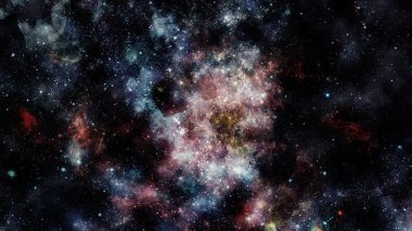 Parlak arkaplanda kozmik sis bulutları. Bu görüntünün elementleri NASA tarafından desteklenmektedir