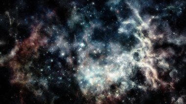 Parlak yıldız ve galaksi alanı. Nasa tarafından döşenmiş bu görüntü unsurları.