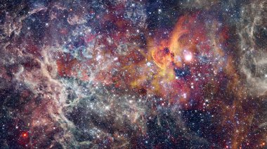 Fütüristik soyut uzay arka plan. Nasa tarafından döşenmiş bu görüntü unsurları