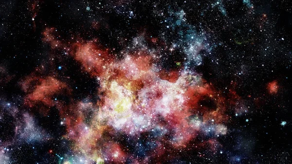 Boşluk bulutsu ve yıldız ile gece gökyüzünün. Nasa tarafından döşenmiş bu görüntü unsurları.