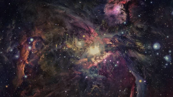 色彩缤纷的深邃空间 宇宙概念背景 Nasa 提供的这幅图像的元素 — 图库照片