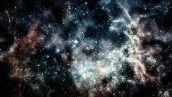 Blinkende sterren en galaxy ruimte. Elementen van dit beeld ingericht door Nasa. — Stockfoto