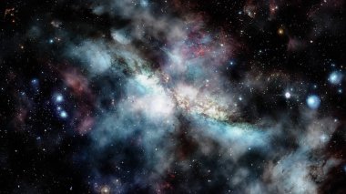 Yıldızlı uzay arka plan doku. Nasa tarafından döşenmiş bu görüntü unsurları.