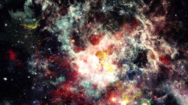 Derin uzay. Yüksek çözünürlüklü yıldız alanı arka plan. Nasa tarafından döşenmiş bu görüntü unsurları.