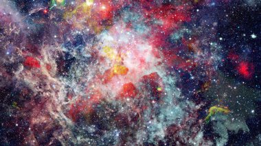 Galaksi ve nebula. Bu görüntünün elementleri NASA tarafından desteklenmektedir