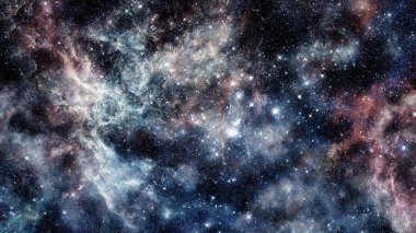 Bulutsusu ve gökada. Görkemli renkli arka plan. Renk bulutlar tasarımı. Nasa tarafından döşenmiş bu görüntü unsurları