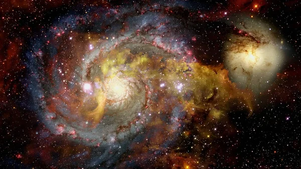 Espetacular Galáxia Espiral Muitos Anos Luz Longe Terra Elementos Fornecidos — Fotografia de Stock