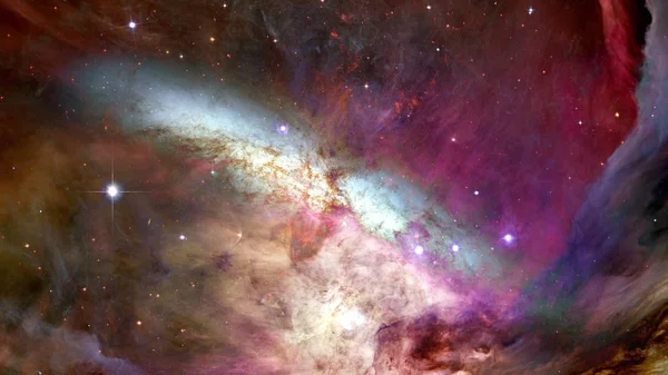 Explosion Supernova Bright Star Nebula Distant Galaxy Abstract Image Elements — Stock Photo, Image