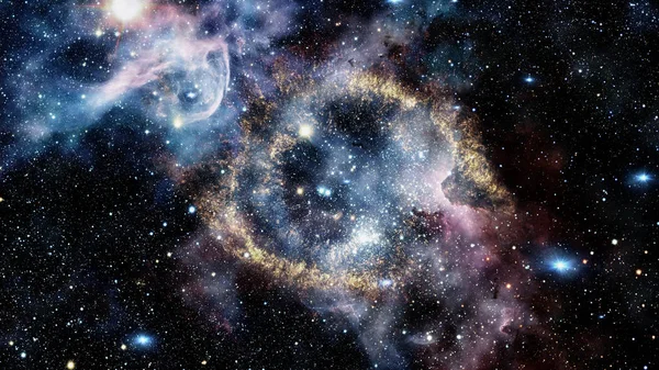 Helix Nebula Large Planetary Nebula Located Constellation Aquarius Elements Image — Stock Photo, Image
