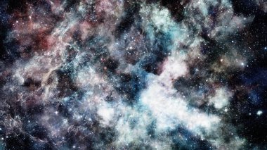 Bulutsusu ve gökada. Görkemli renkli arka plan. Renk bulutlar tasarımı. Nasa tarafından döşenmiş bu görüntü unsurları