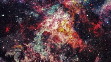 Parlak yıldız ve galaksi alanı. Gece gökyüzü arka plan. Nasa tarafından döşenmiş bu görüntü unsurları.