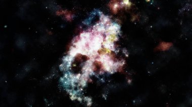 Güzel bulutsu, yıldızlar ve galaksiler. Nasa tarafından döşenmiş bu görüntü unsurları.