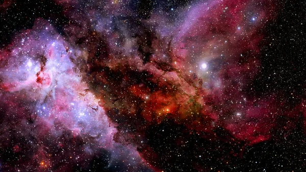 Espaço Céu Noturno Com Nebulosa Estrelas Elementos Desta Imagem Fornecidos — Fotografia de Stock