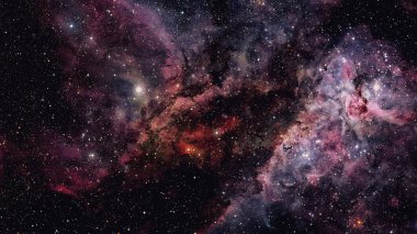 Güzel bulutsu, yıldızlar ve galaksiler. Nasa tarafından döşenmiş bu görüntü unsurları.