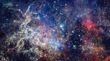 Parlak yıldız ve galaksi alanı. Gece gökyüzü arka plan. Nasa tarafından döşenmiş bu görüntü unsurları.