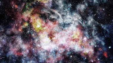 Derin uzay. Yüksek çözünürlüklü yıldız alanı arka plan. Nasa tarafından döşenmiş bu görüntü unsurları.