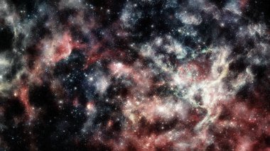 Parlak arkaplanda kozmik sis bulutları. Bu görüntünün elementleri NASA tarafından desteklenmektedir