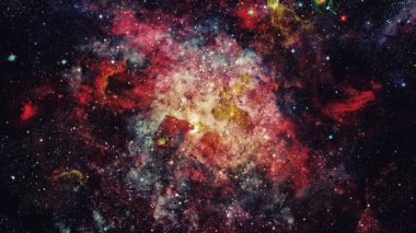 Derin uzay. Yüksek çözünürlüklü yıldız alanı arka plan. Nasa tarafından döşenmiş bu görüntü unsurları.