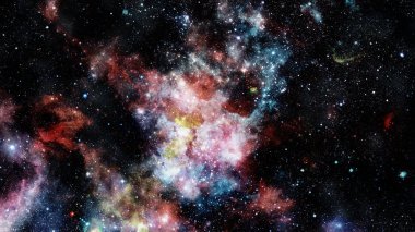 Yıldızlı uzay arka plan doku. Nasa tarafından döşenmiş bu görüntü unsurları