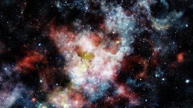 Patlama süpernova. Parlak yıldız. Nasa tarafından döşenmiş bu görüntü unsurları.