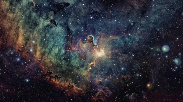 Dyb Rumkunst Galakser Stjernetåger Stjerner Universet Elementer Dette Billede Leveret - Stock-foto