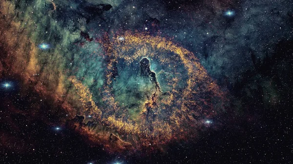 Mgławica Ślimak Jest Duży Mgławica Planetarna Znajdująca Się Konstelacji Wodnika — Zdjęcie stockowe